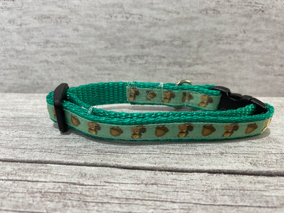 Squirrel Acorn Inspired Cat Collar - View 3 | Dottie's Pet Boutique