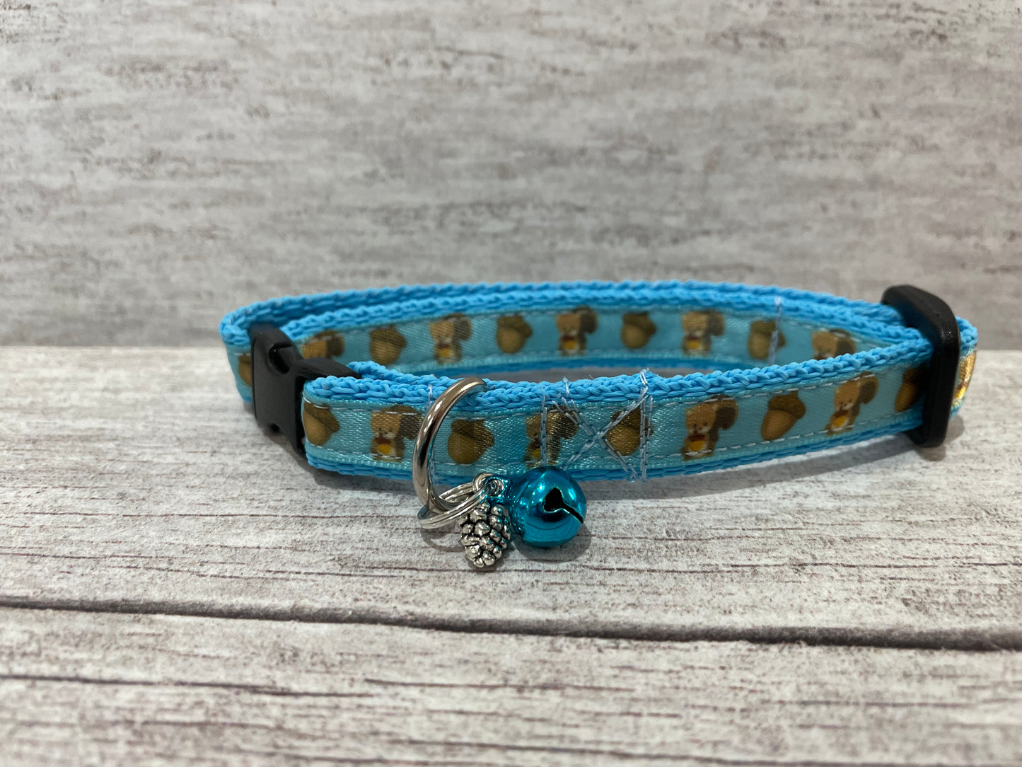 Squirrel Acorn Inspired Cat Collar - View 4 | Dottie's Pet Boutique