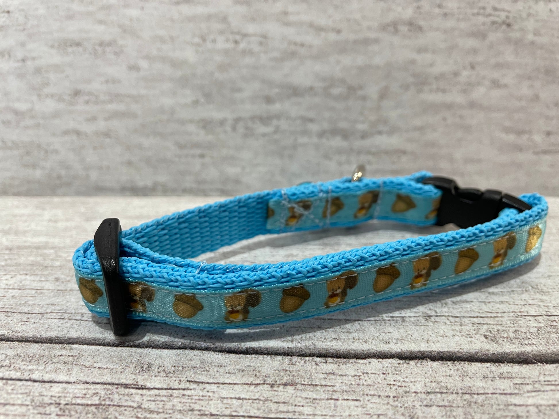 Squirrel Acorn Puppy/Small Dog Collar - View 5 | Dottie's Pet Boutique