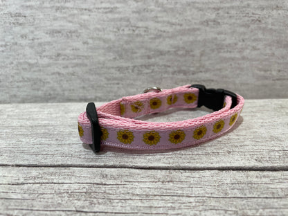 Sunflower Heads Cat Collar - View 3 | Dottie's Pet Boutique