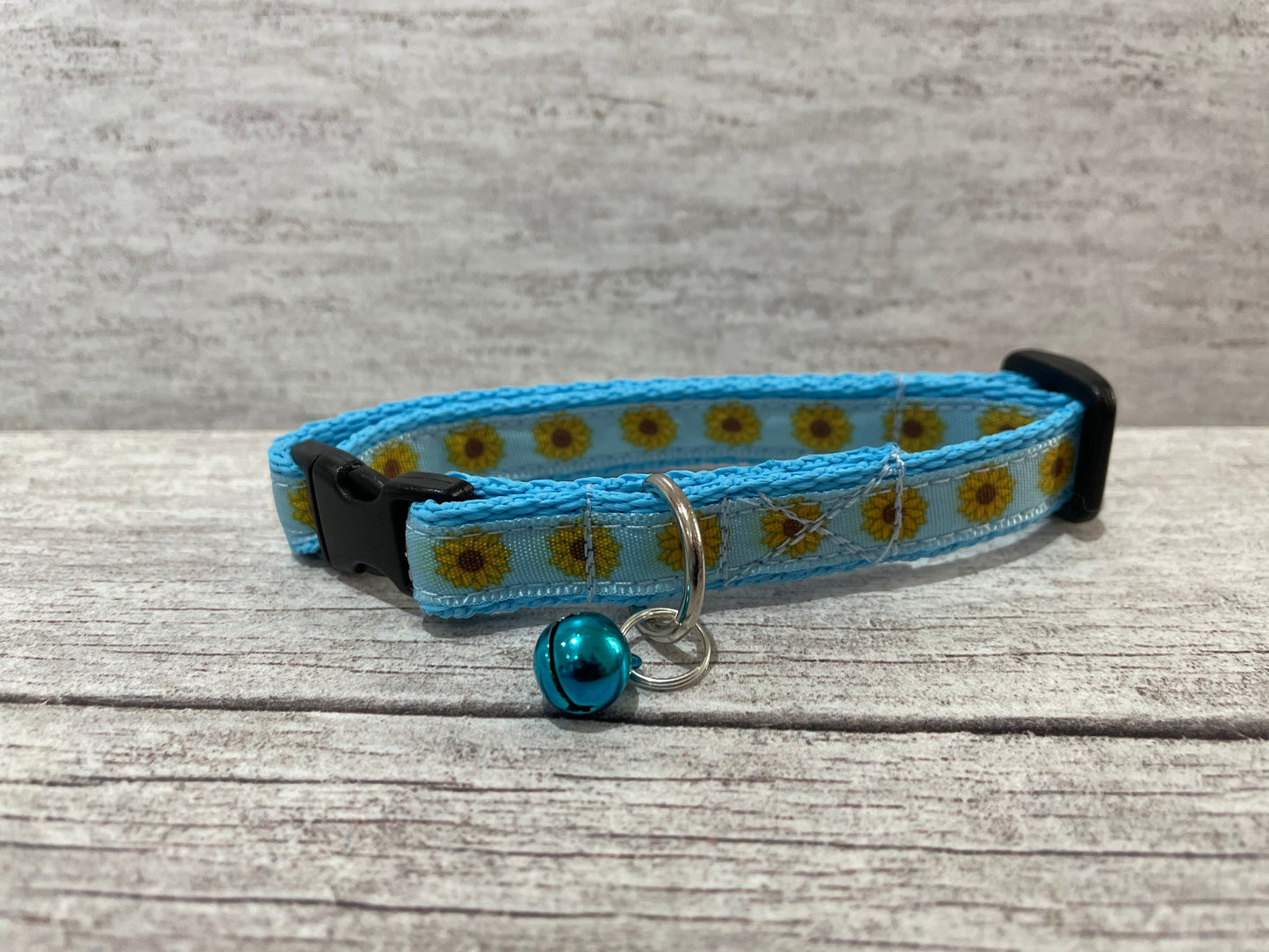 Sunflower Heads Cat Collar - View 4 | Dottie's Pet Boutique