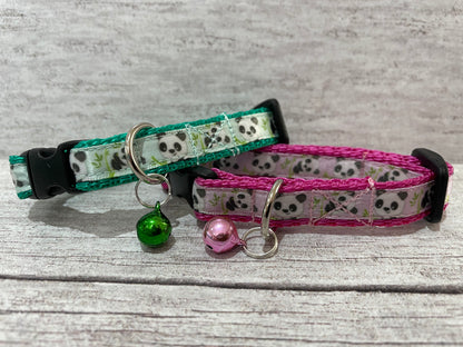 Panda Inspired Cat Collar - Handmade in the UK | Dottie's Pet Boutique