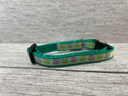 Owls Inspired Cat Collar - View 5 | Dottie's Pet Boutique