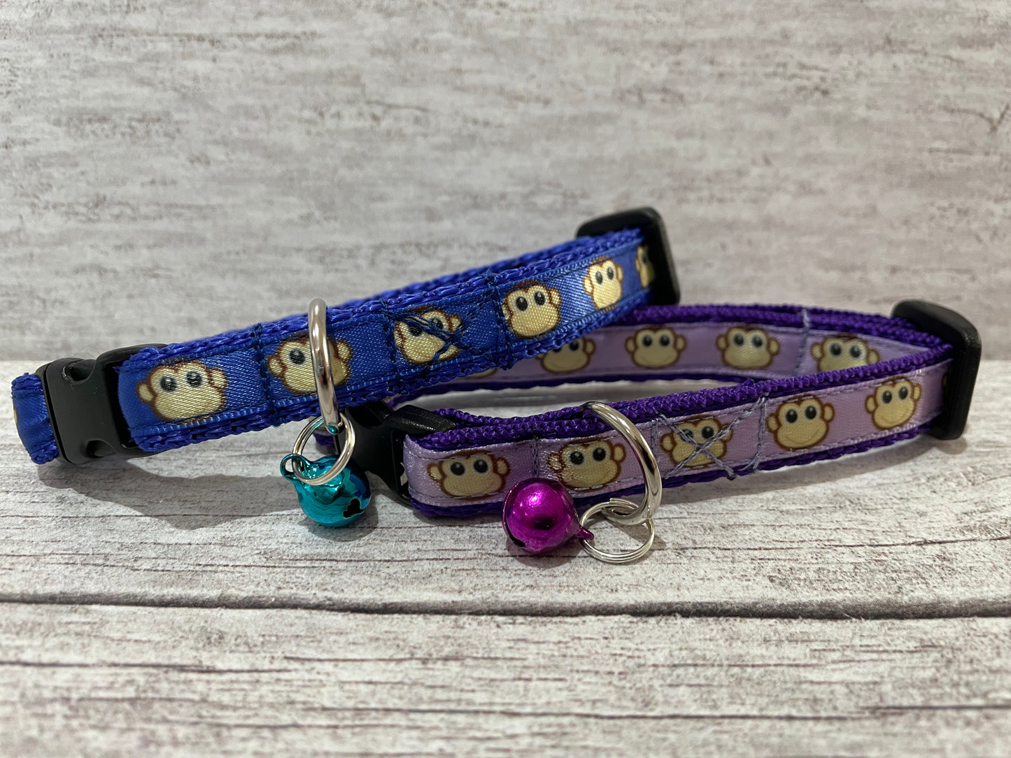 Monkey Face Inspired Cat Collar - Handmade in the UK | Dottie's Pet Boutique