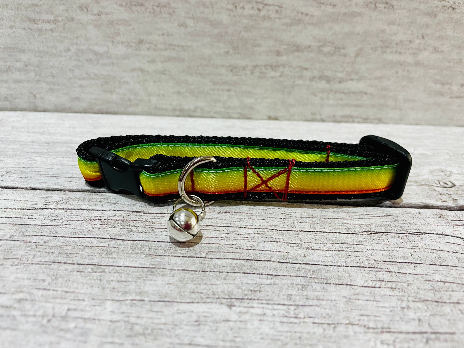 Reggae Inspired Cat Collar - View 4 | Dottie's Pet Boutique