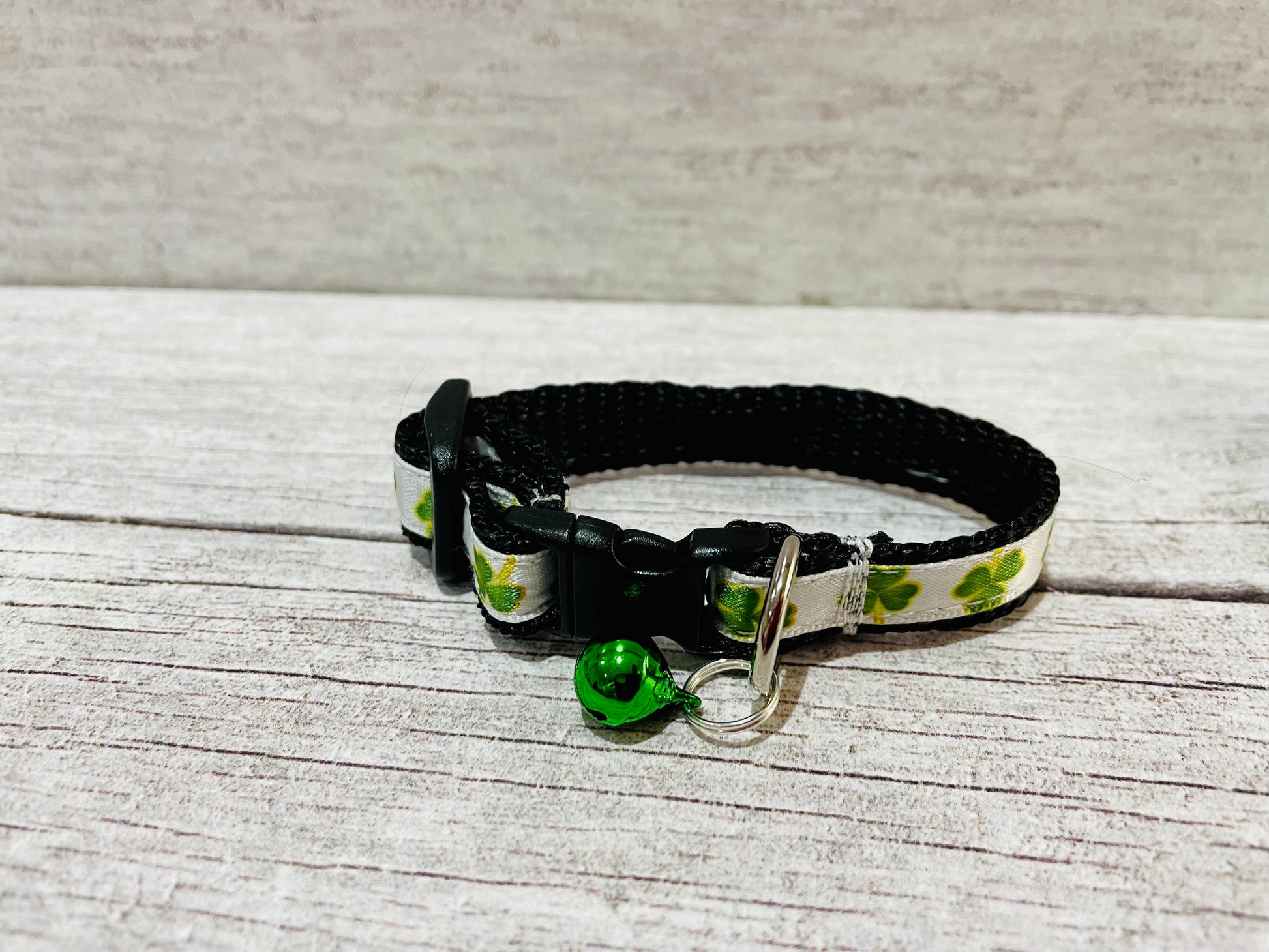 Clover Shamrock Cat Collar - View 3 | Dottie's Pet Boutique