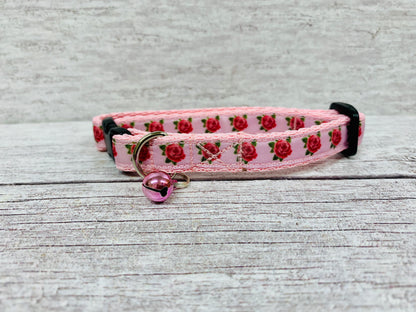 Roses Floral Flower Cat Collar - View 5 | Dottie's Pet Boutique