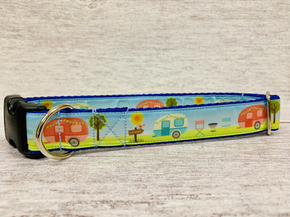 Caravan Holiday Camping Dog Collar - View 22 | Dottie's Pet Boutique