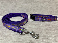 Purple Dachshund Jumper Ribbon Lead