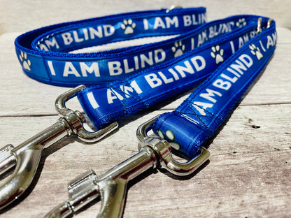 I am Blind Ribbon Dog Lead/Leash