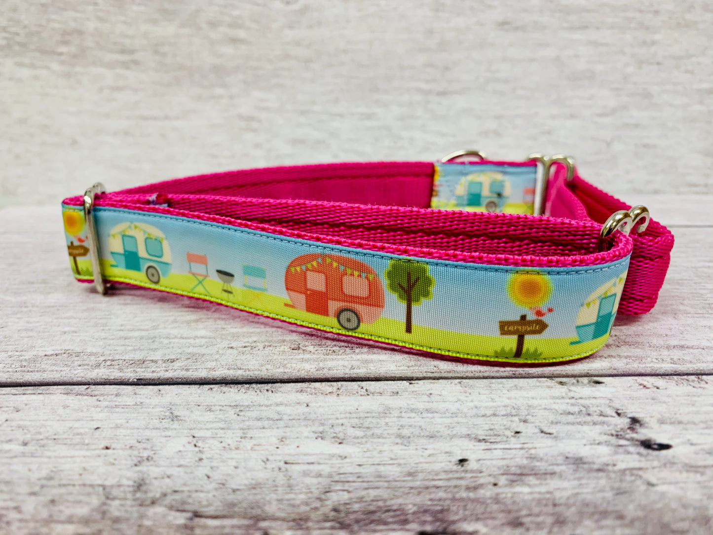 Caravan Holiday Camping Dog Collar - View 25 | Dottie's Pet Boutique