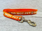 Solid Colour Do Not Pet Me - Alert Dog Collar