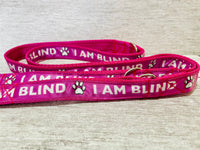 Police Lead I am Blind Ribbon Dog Lead/Leash