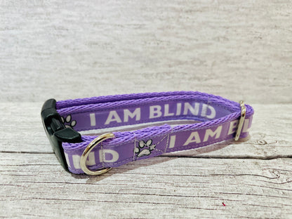 I am Blind Dog Alert Dog Collar - View 14 | Dottie's Pet Boutique