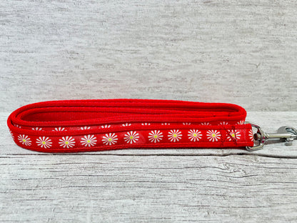 Red Daisy Dog Collar - View 4 | Dottie's Pet Boutique