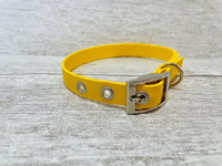 Yellow Biothane Waterproof Dog Collar
