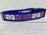 Daisy Personalised Dogs Custom Print Ribbon Dog Collar