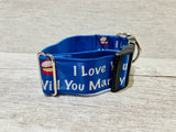 I love You Propose *Marriage* Valentines *Will You Marry Me Dog Collar