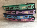 Lab Rules Dog Collar **Labrador Rules** - Custom Dog Collars