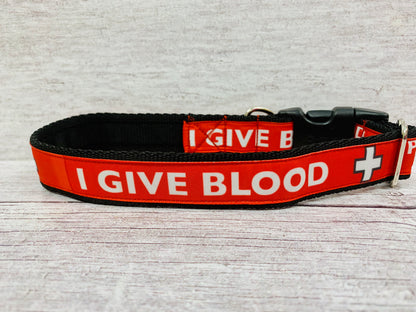 Pet Blood Donor - Alert Dog Collar - View 3 | Dottie's Pet Boutique