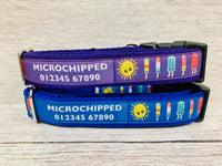 Ice creams and Lollies Personalised Dogs Custom Print Ribbon Dog Collar