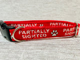 Partially Sighted Blind Dog Collar - Any Colour