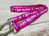 I am Blind Ribbon Dog Lead/Leash