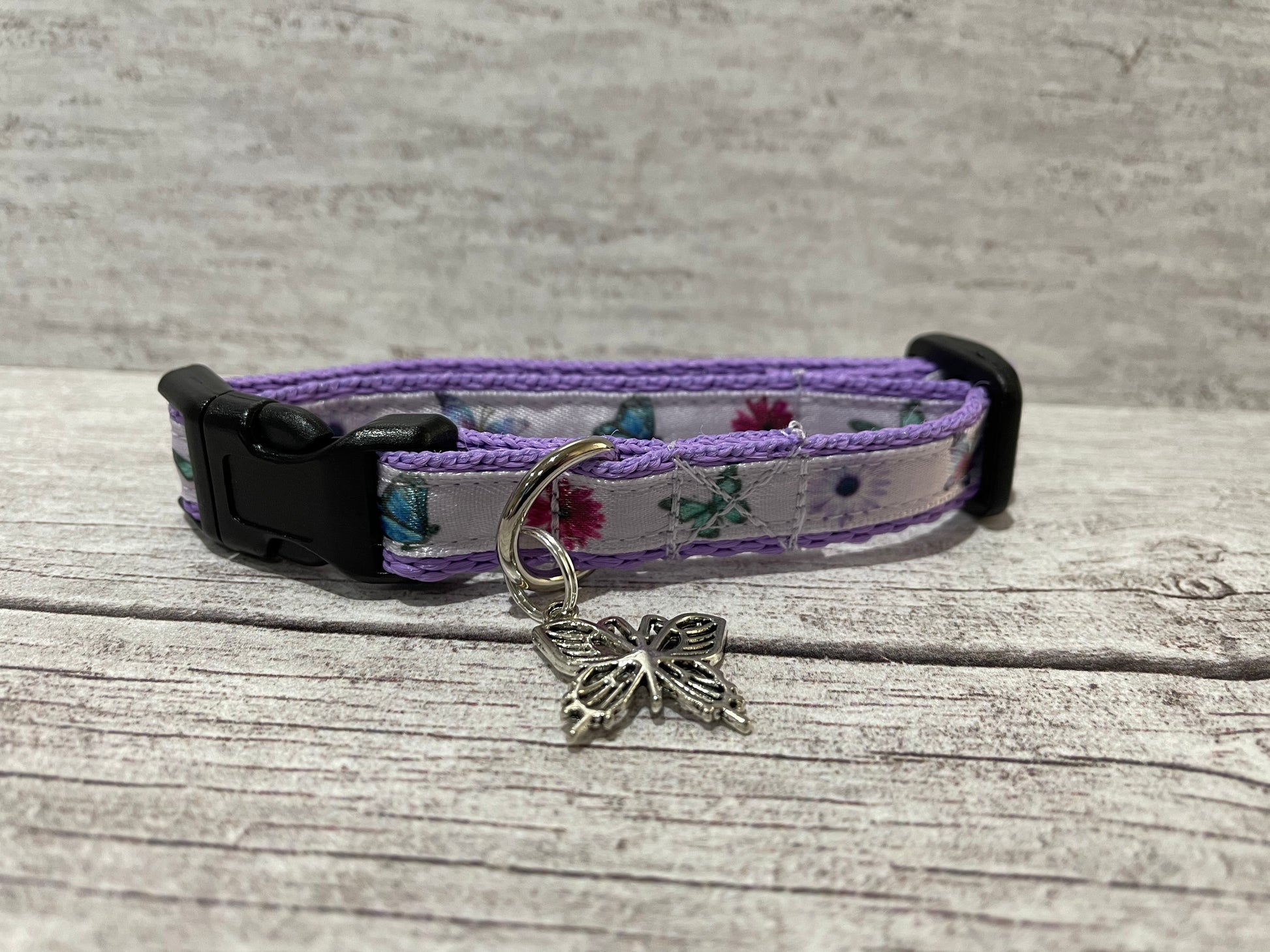 Butterfly Puppy/Small Dog Collar - View 2 | Dottie's Pet Boutique