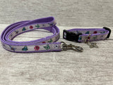 Butterfly and Flowers Kitten/Cat Collar