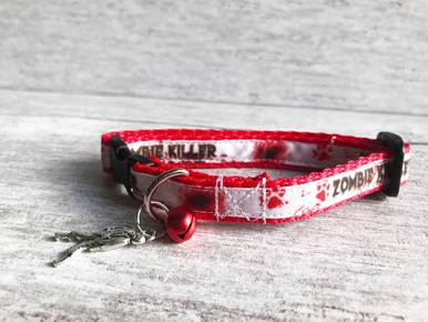 Zombie Killer Cat Collar - View 2 | Dottie's Pet Boutique
