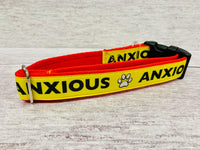 Anxious - Alert Dog Collar - Custom Dog Collars
