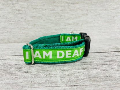 I am Deaf Alert Dog Collar - View 8 | Dottie's Pet Boutique
