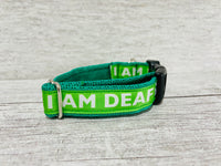 I am Deaf - Deaf Dog Collar - Any Colour