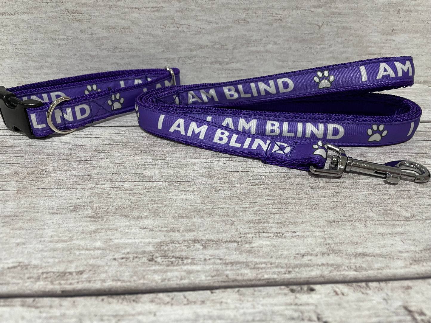 I am Blind Dog Alert Dog Collar - View 17 | Dottie's Pet Boutique