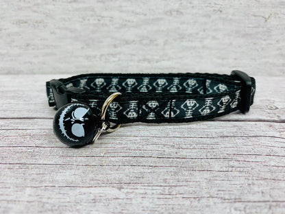 Halloween Skeleton Cat Collar - View 3 | Dottie's Pet Boutique