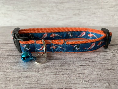 Koi Fish Puppy/Small Dog Collar - View 2 | Dottie's Pet Boutique