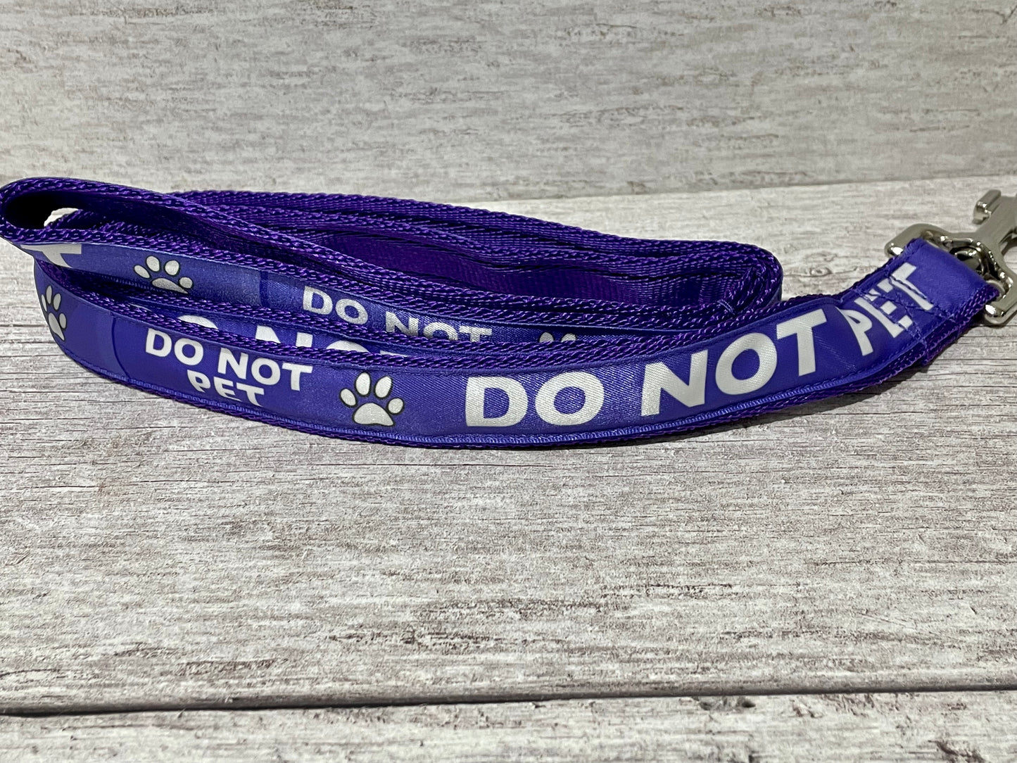 Solid Colour Do Not Pet Alert Dog Lead - View 2 | Dottie's Pet Boutique