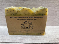 Bag And Boop Natural Dog Shampoo Bar - 'Bee Citrus Fresh' -Honey, Lemon & Poppy Seed