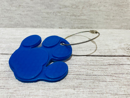 Cable Loops with Keyring Twist Barrel - Silver - View 2