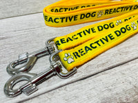 Solid Colour Reactive Dog Ribbon Lead/Leash