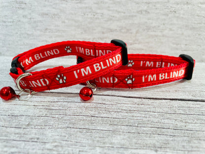 I'm Blind Cat Collar - View 3 | Dottie's Pet Boutique