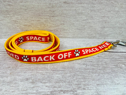 Back Off - Space Needed Dog Lead - View 3 | Dottie's Pet Boutique