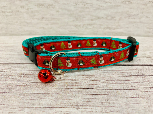Red Christmas Festive Xmas Kitten/Cat Collar