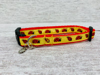 Ladybird Puppy/Small Dog Collar - Custom Dog Collars