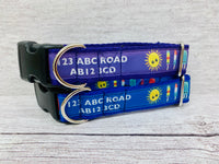 Ice creams and Lollies Personalised Dogs Custom Print Ribbon Dog Collar