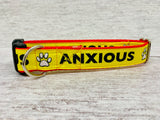 Anxious - Alert Dog Collar - Custom Dog Collars