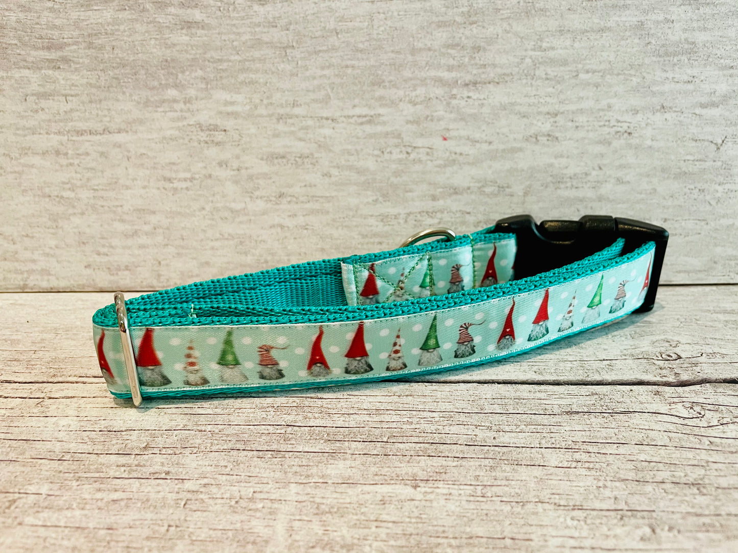 Gonk Gnomes Themed Dog Collar - View 2 | Dottie's Pet Boutique