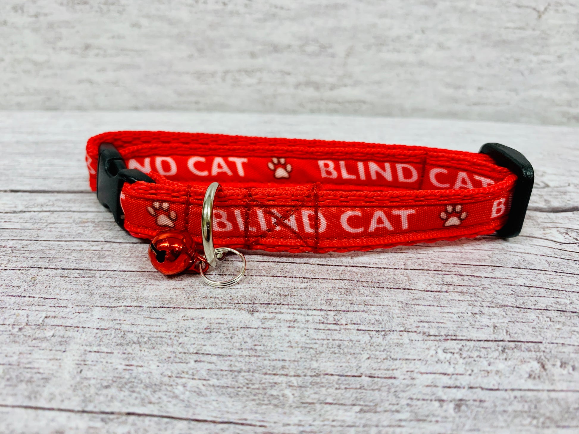 Blind Cat Blind Cat Collar - Handmade in the UK | Dottie's Pet Boutique