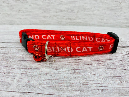 Blind Cat Blind Cat Collar - Handmade in the UK | Dottie's Pet Boutique