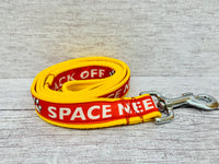 Back Off - Space Needed Dog Ribbon Lead/Leash